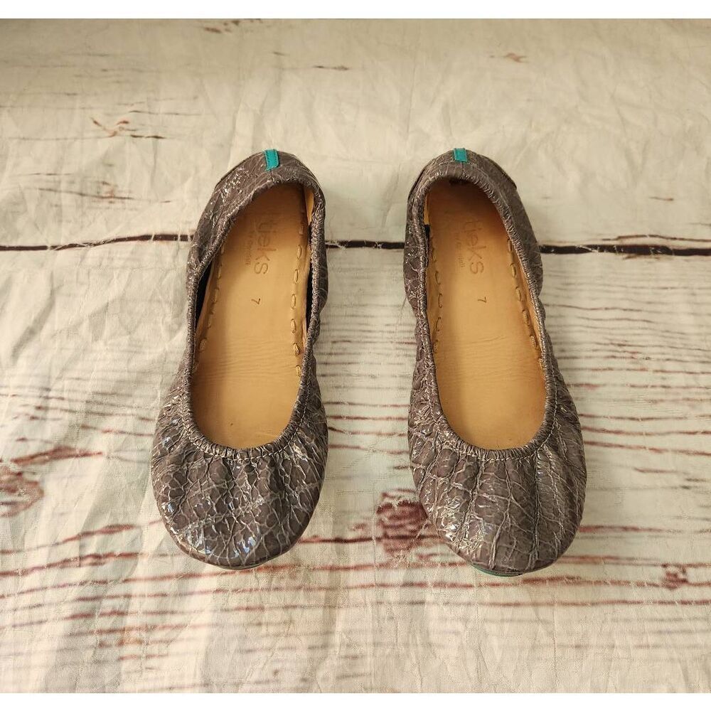 Tieks Slate Gray‎ Croc Size 7 - Picture 2 of 7